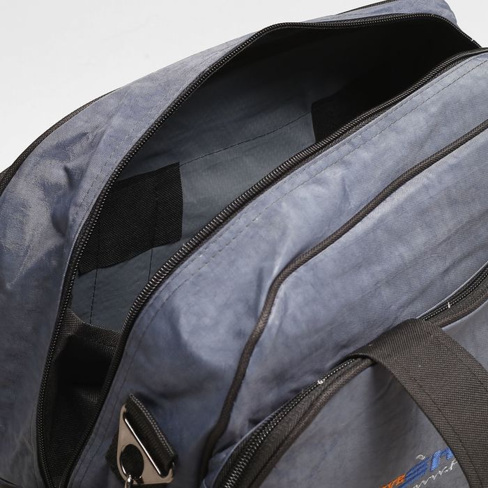 Сумка дорожная на молнии "Саквояж 4", 1 отдел, наружный карман, цвет серый