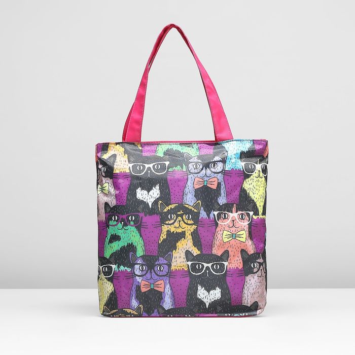 Сумка пляжная "Вероника", 1 отдел, цвет малиновый