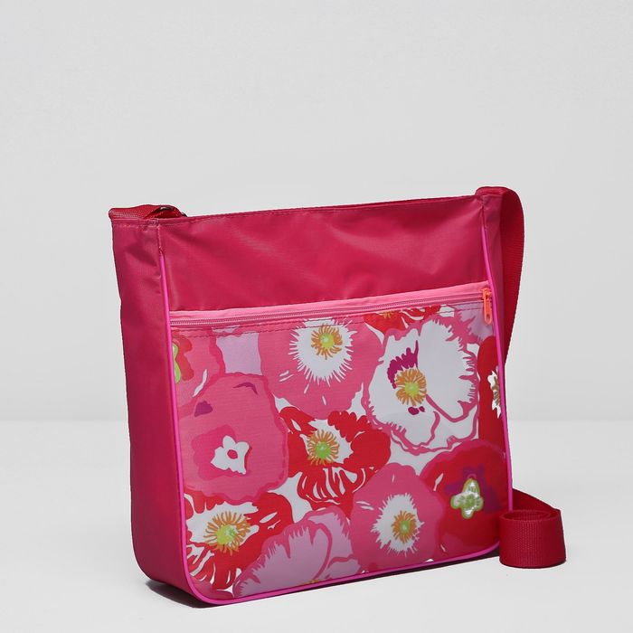 Сумка на молнии "Верония", 1 отдел, цвет розовый