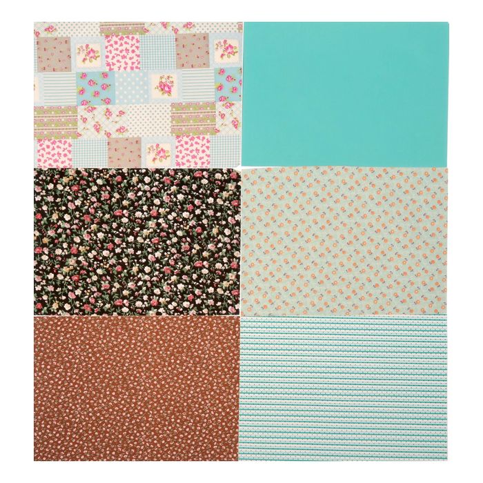 Набор самоклеящихся тканей «Краски лета», 21 х 29,5 см