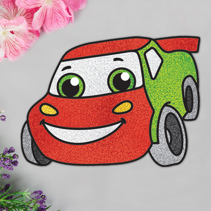 Фреска для самых маленьких "Супергонщик!" + блёстки