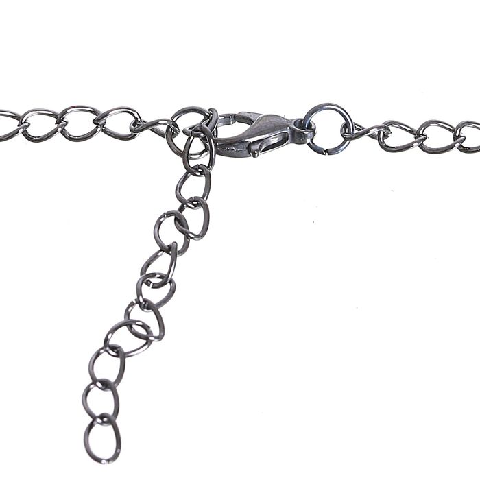 Набор 2 предмета: серьги, колье "Круги" радуга, цветной в чернёном серебре