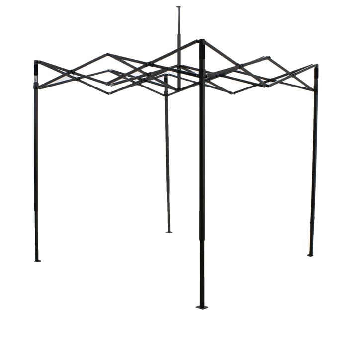 Палатка торговая 2*2 м, каркас складной чёрный, с молнией, цвет МИКС (красный, сине-красный)