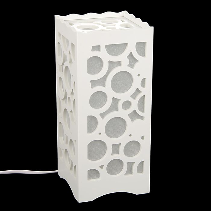 Светильник настольный белый резной 6LED "Пузырьки" МИКС 17х15х15 см