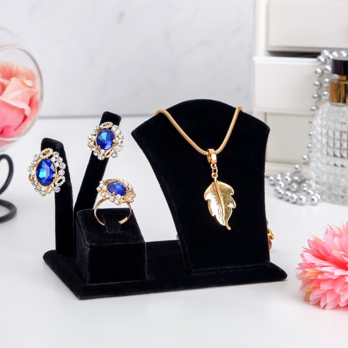 Подставка под украшения 12x9x9, цвет черный