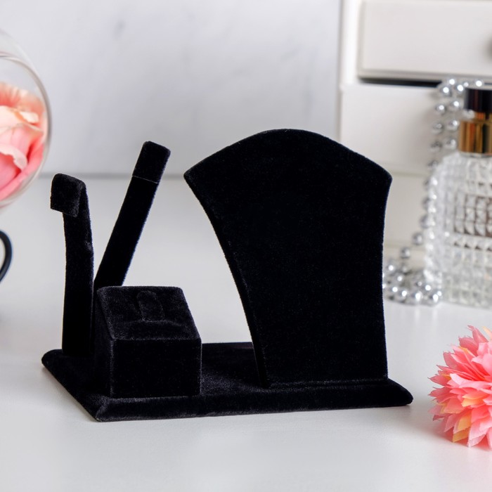 Подставка под украшения 12x9x9, цвет черный