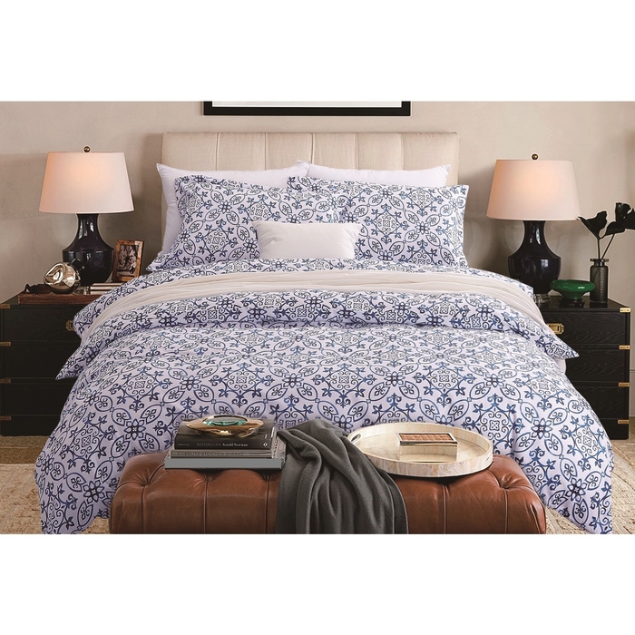 Постельное бельё "Этель" дуэт Среднеземноморский стиль, размер 150х210 см - 2 шт., 220х240 см, 50х70 ± 3 см - 2 шт.