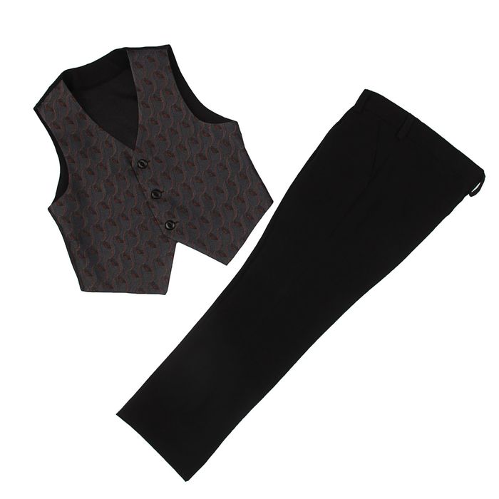 Костюм для мальчика, рост 98 см, цвет тёмно-серый 393