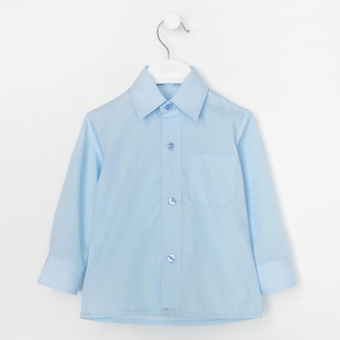 Сорочка для мальчика, рост 86 см (25), цвет светло-голубой 181_М