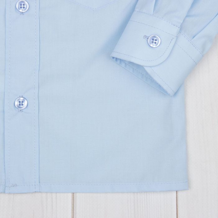 Сорочка для мальчика, рост 86 см (25), цвет светло-голубой 181_М