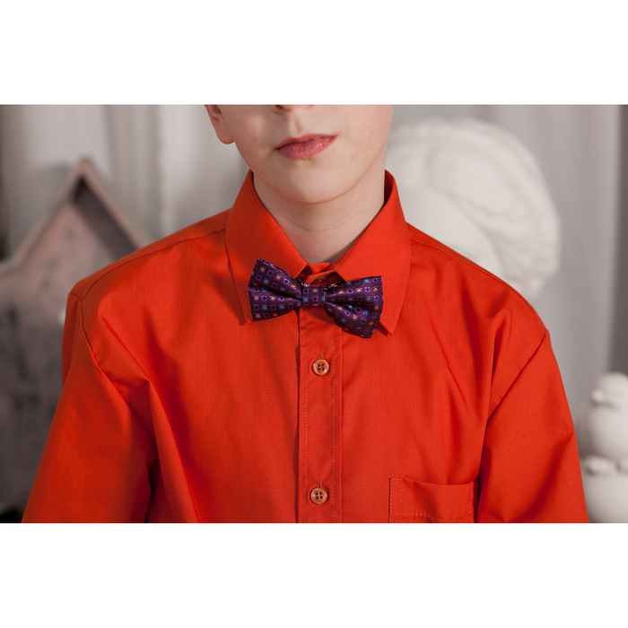 Сорочка для мальчика, рост 170-176 см (38), цвет кирпич 181В