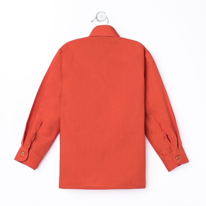 Сорочка для мальчика, рост 170-176 см (38), цвет кирпич 181В