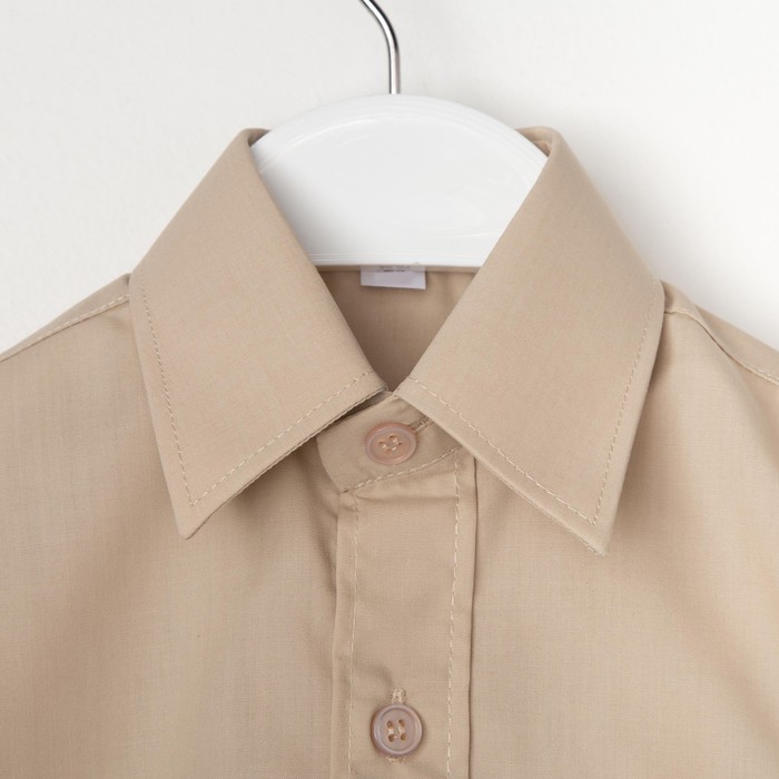 Сорочка для мальчика, рост 86 см (25), цвет бежевый 181_М