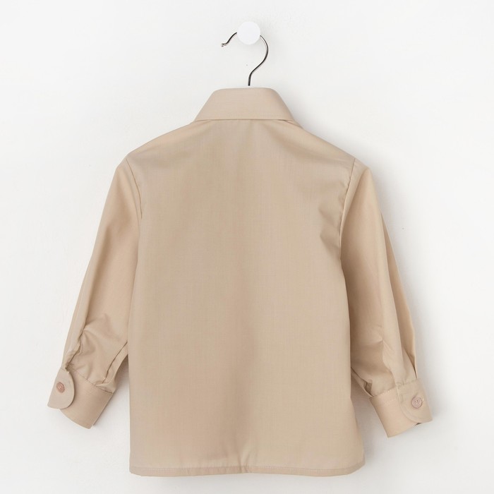 Сорочка для мальчика, рост 86 см (25), цвет бежевый 181_М