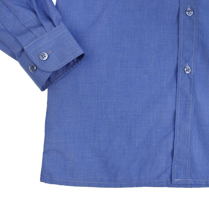 Сорочка для мальчика, нарядная с галстуком, рост 98-104 см (26), цвет океан 1181