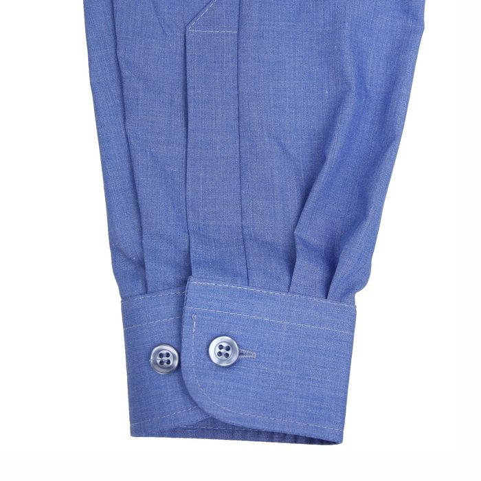 Сорочка для мальчика, нарядная с галстуком, рост 110-116 см (28), цвет океан 1181