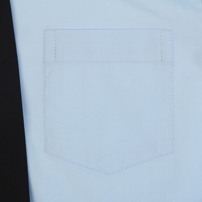 Сорочка для мальчика, нарядная с галстуком, рост 86 см (25), цвет светло-голубой 1181