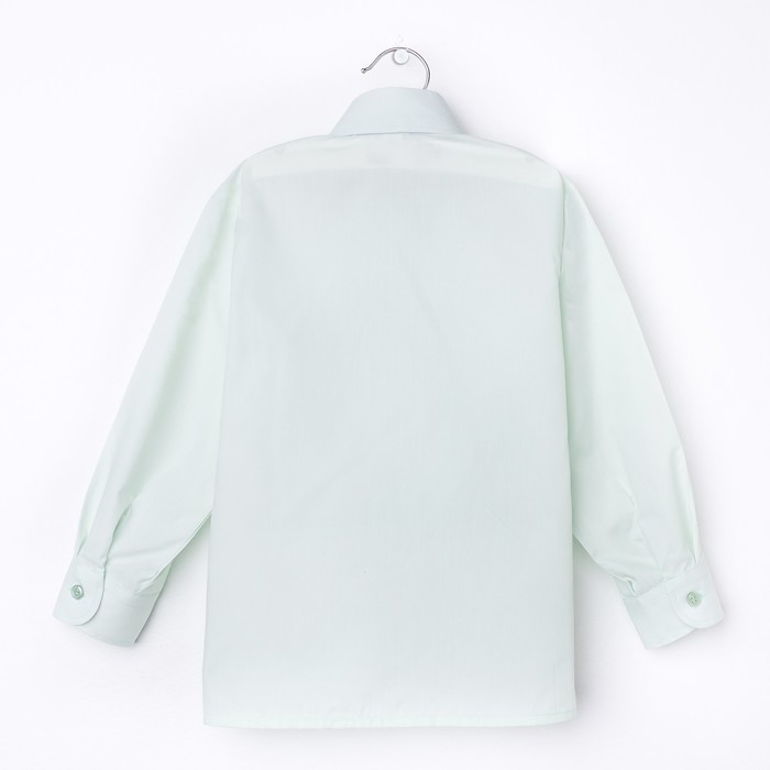 Сорочка для мальчика, нарядная с галстуком, рост 110-116 см (28), цвет салатовый 1181