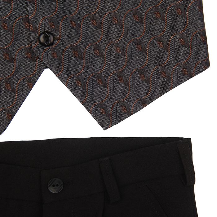 Костюм для мальчика, рост 104 см, цвет тёмно-серый 393