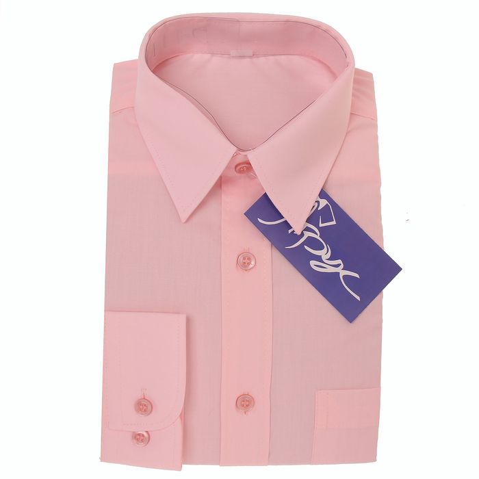 Сорочка для мальчика, рост 158-164 см (35), цвет светло-розовый 181Б