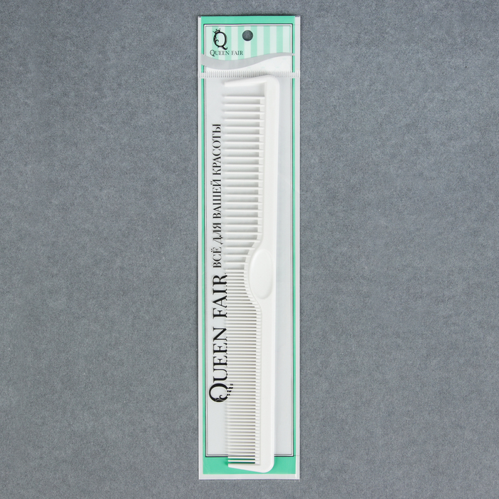 Расчёска антистатическая комбинированная, цвет белый