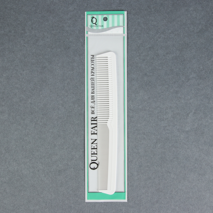 Расчёска антистатическая комбинированная, цвет белый