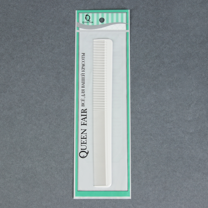 Расчёска антистатическая комбинированная, цвет белый