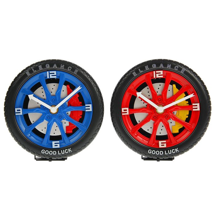 Часы настенные детские "Колесо", круглые, d=15 см, микс