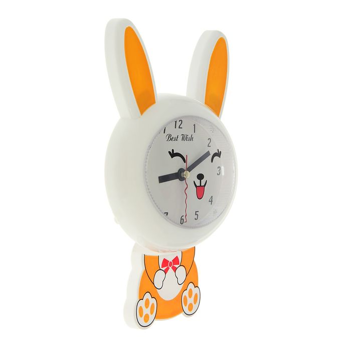 Часы настенные детские "Зайка-улыбайка"