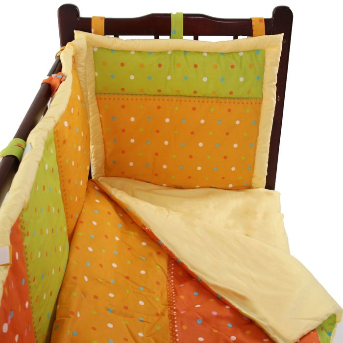 Комплект в кроватку "Лоскуток" (6 предметов), цвет 10605