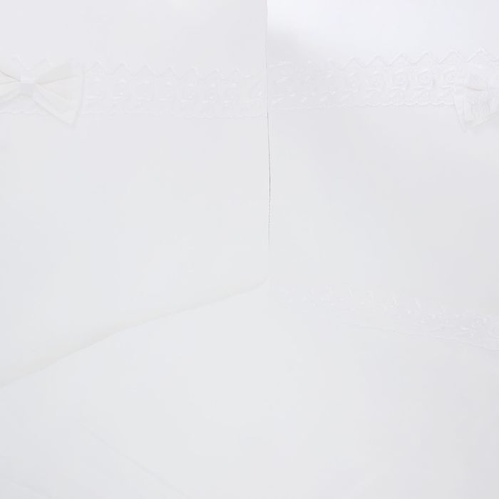 Комплект в кроватку "Наше счастье" (6 предметов), цвет белый 10625