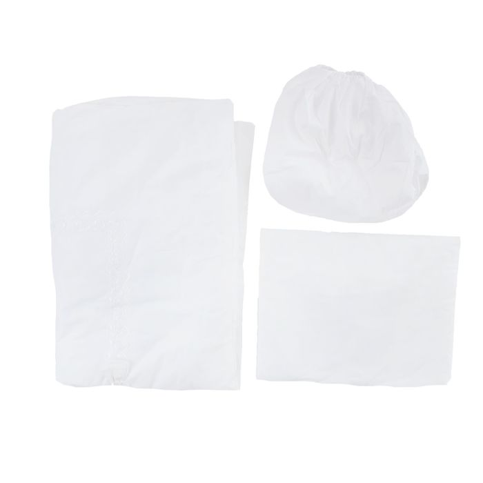 Комплект в кроватку "Наше счастье" (6 предметов), цвет белый 10625