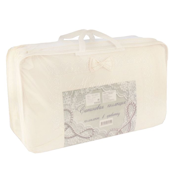 Комплект в кроватку "Наше счастье" (6 предметов), цвет молочный 10625