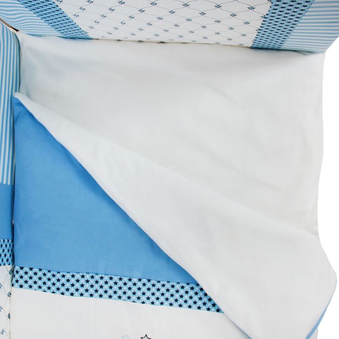 Комплект в кроватку "Очарование" (6 предметов), цвет голубой 10016