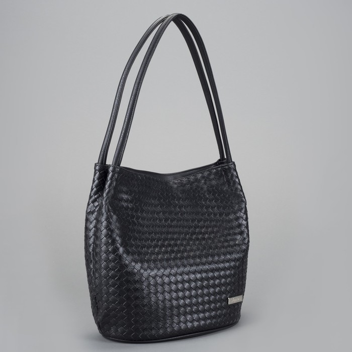 Сумка женская на молнии, 1 отдел, наружный карман, цвет чёрный