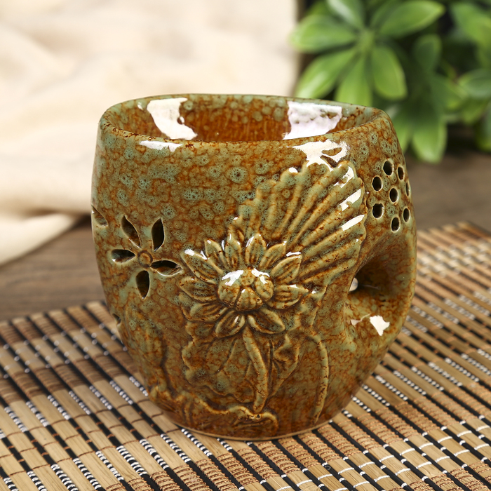 Аромалампа керамика "Лотос" МИКС 10х9,5х6 см