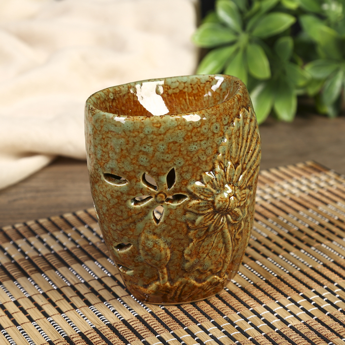 Аромалампа керамика "Лотос" МИКС 10х9,5х6 см