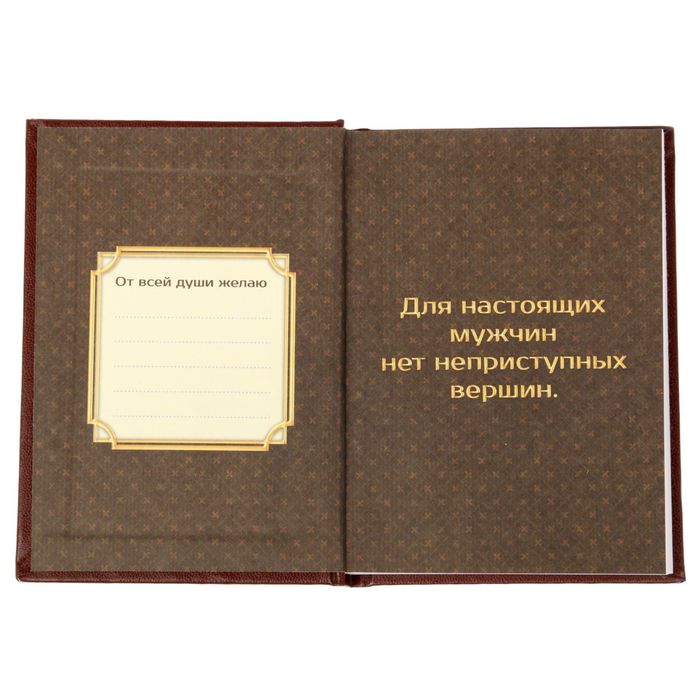 Ежедневник "Блокнот успешного человека", А6, 80 листов, экокожа