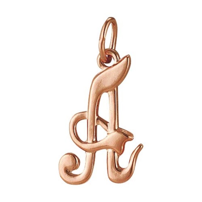 Подвеска "Буква А", позолота