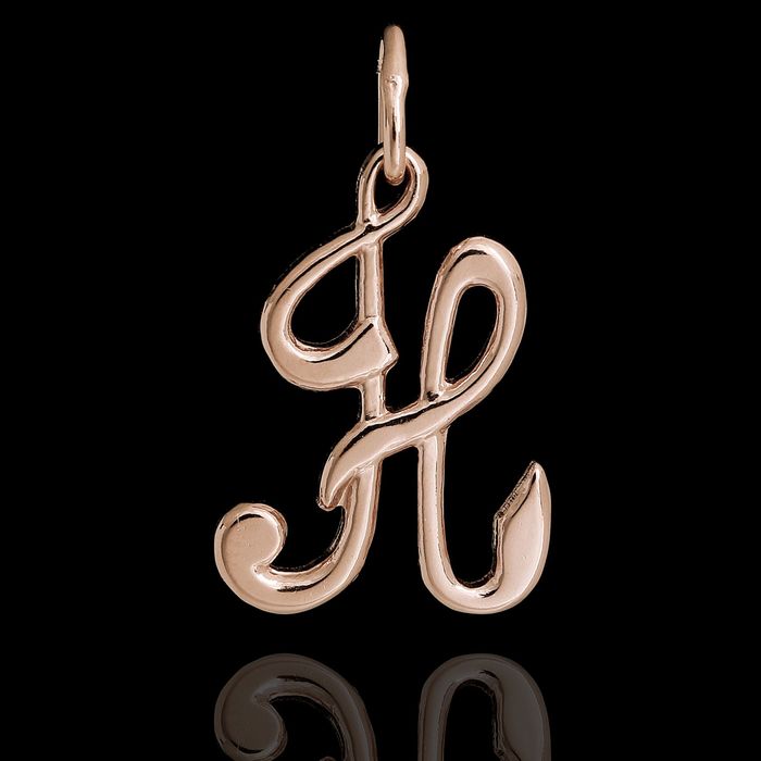 Подвеска "Буква Н", позолота