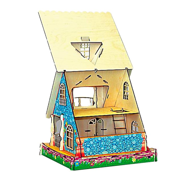 Кукольный домик "Усадьба" цветной