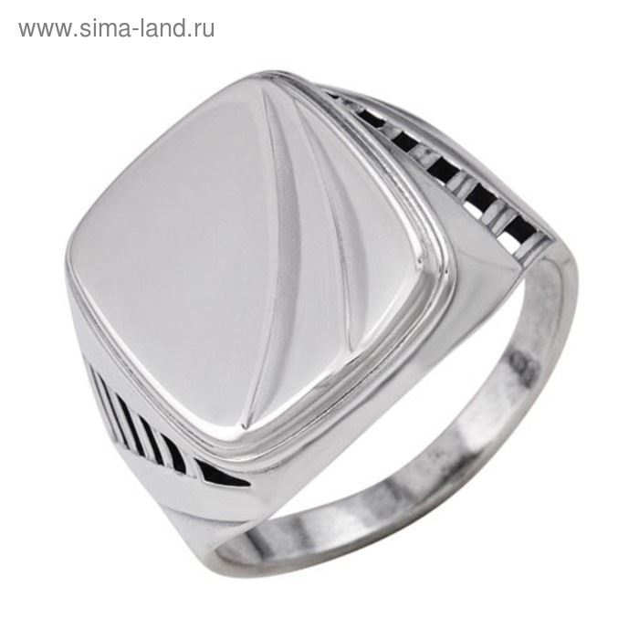 Кольцо «Перстень» мужской, посеребрение с оксидированием, 20 размер кольцо перстень мужской посеребрение с оксидировнаием 20 размер