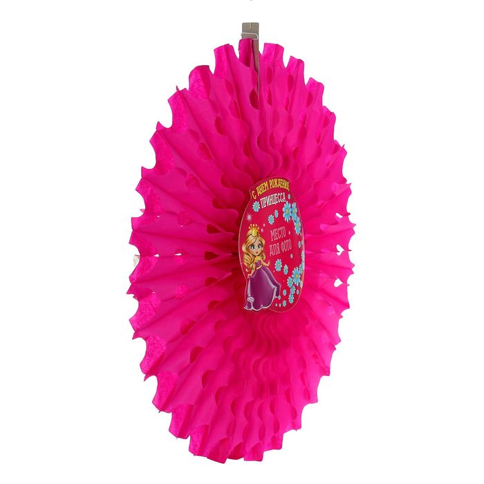 Подвеска-фант "С Днём Рождения, принцесса" с рамкой для фото, 50 см