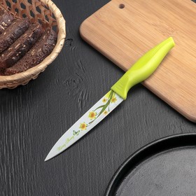 Нож кухонный с антиналипающим покрытием «Норберт», лезвие 12 см, цвет МИКС