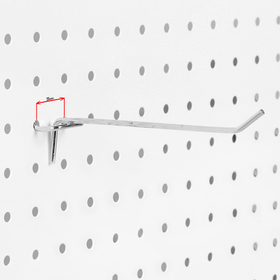 Крючок одинарный для металлической перфорированной панели d3,5мм, L5, цвет хром от Сима-ленд