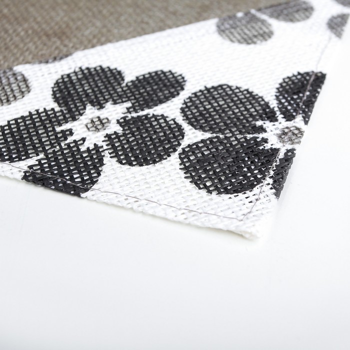 Салфетка кухонная "Цветочная аллея" 45х30 см, цвет серый