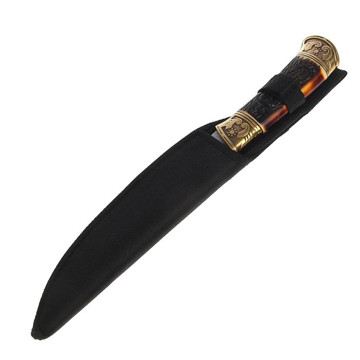 Нож нескладной "Скорпион" в чехле, 31 см, лезвие trailing-point, 18,5 см