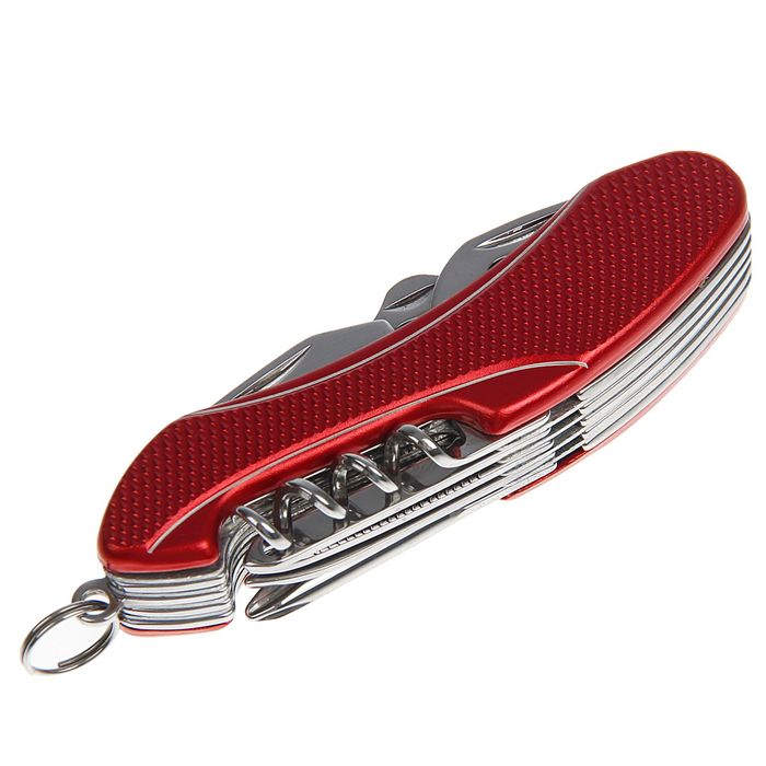 Нож многофункциональный 11 в 1, рукоять овальная, 2 дуги, микс