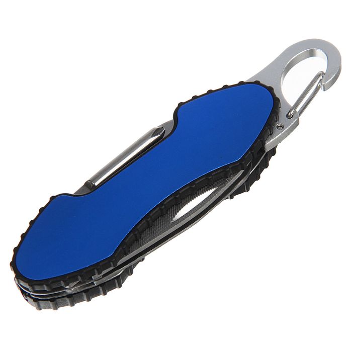 Нож многофункциональный 6 в 1, овальная рукоять с протектором, микс