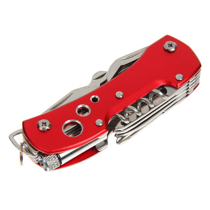 Нож многофункциональный 12 в 1, рукоять-дуга, 3 отверстия, микс